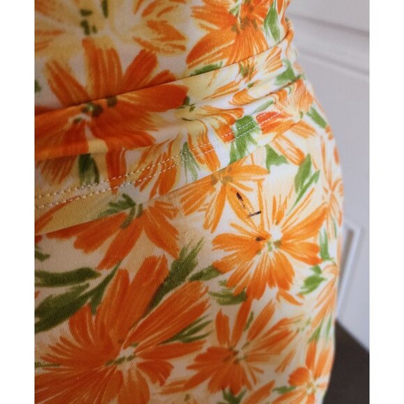 Vtg Catalina 3-Piece Swimsuit Cropped Tank High Waisted Bottoms Coverup Shorts L - Picture 7 of 16